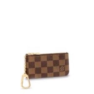 Authentic Louis Vuitton Key Pouch Damier Ebene